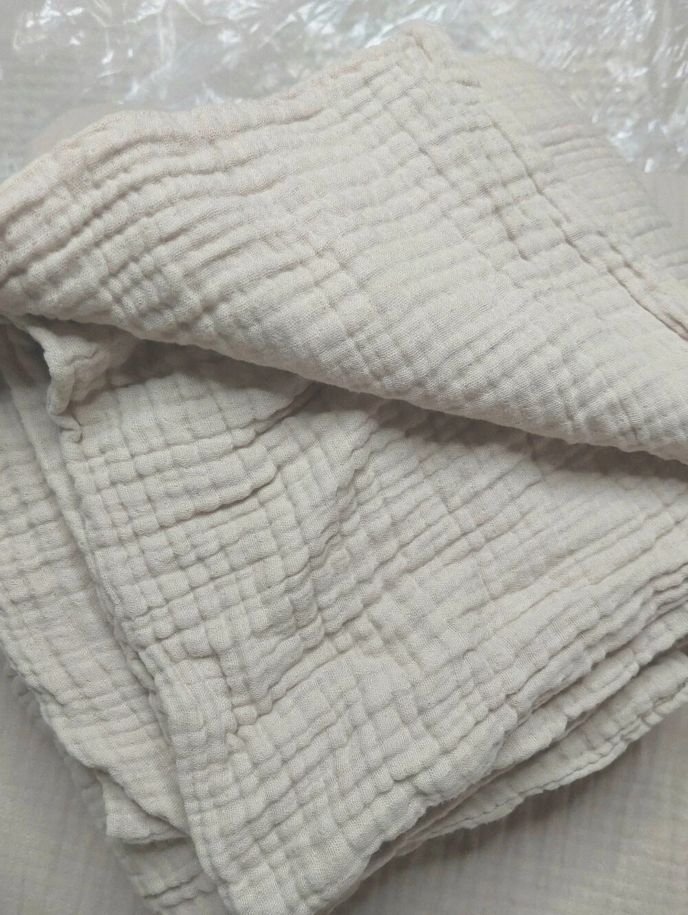 Quince Organic Cotton Dune Airy Gauze Duvet Cover! King/ Cal King (786)